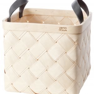 Verso Design Lastu Kori Keskikokoinen Puu Musta 27x27 Cm