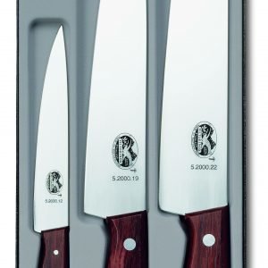 Victorinox Veitsisetti Ruusupuukahva 3-Osainen