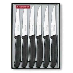 Victorinox pihviveitsisetti lahjapakkauksessa 6 kpl