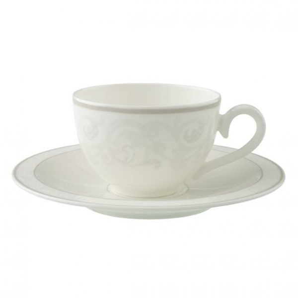 Villeroy & Boch Gray Pearl Kahvi / Teekuppi Ja Lautanen