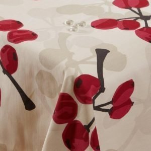 Äppelkvist Pöytäliinakangas / M Vaalea Beige / Punainen